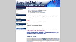 Login to Your Course - LoyalistOnline