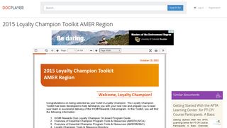 2015 Loyalty Champion Toolkit AMER Region - PDF - DocPlayer.net