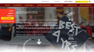 Admissions | Loyola University New Orleans