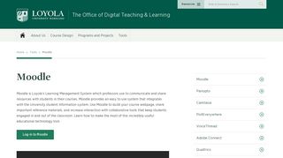 Moodle - Digital Teaching & Learning - Loyola University Maryland
