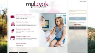 myLoyola - Login Page
