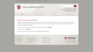 Employee Application Portal: Loyola University Chicago Health ...