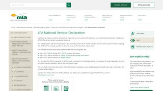 LPA National Vendor Declaration | Meat & Livestock Australia