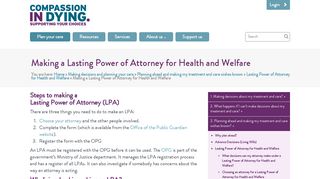 Making a Lasting Power of Attorney for Health and Welfare ...