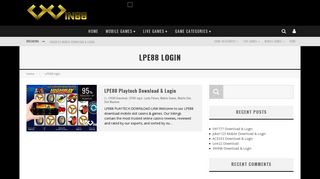 LPE88 login Archives - SCR888 Login - SCR888 Download ...