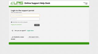 Online Support Help Desk: Sign into