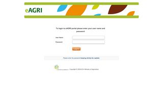 To login to eAGRI portal please enter your user ... - OpenAM (Login)