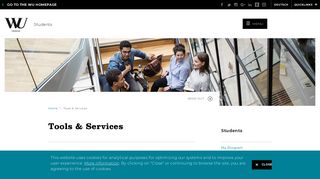Tools & Services - Students - WU Vienna - Wirtschaftsuniversität Wien