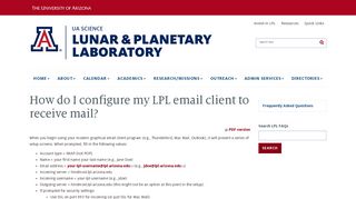 How do I configure my LPL email client to receive mail? | Lunar and ...