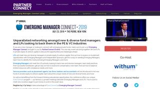 Emerging Manager Connect 2019 - PartnerConnect Events