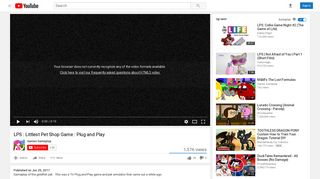 LPS : Littlest Pet Shop Game : Plug and Play - YouTube