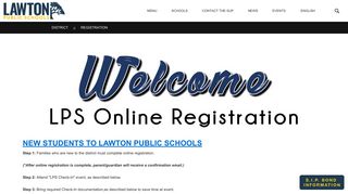 Registration - Lawton Public Schools