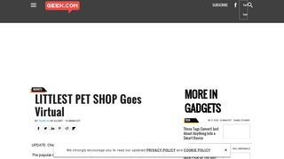 LITTLEST PET SHOP Goes Virtual - Geek.com