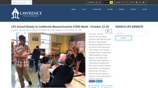 LPS School Ready to Celebrate Massachusetts STEM Week - October ...