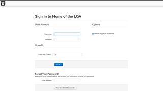 Home of the LQA :: Login