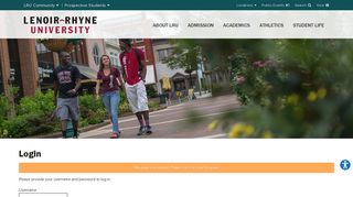 Login - Lenoir-Rhyne University