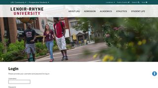 Login - Lenoir-Rhyne University