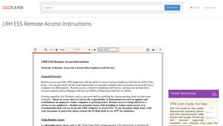 LRH ESS Remote Access Instructions - PDF - DocPlayer.net