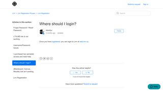 Where should I login? – Lrnr