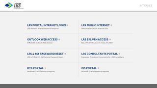Welcome to the LRS Intranet