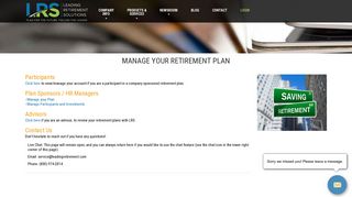 Login - Leading Retirement Solutions