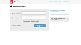 Sign In - PAEasy