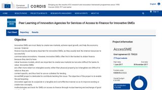 Peer Learning of Innovation Agencies for Services of Access to ...