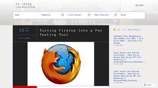 Turning Firefox Into a Pen Testing Tool – ls /blog