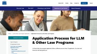 Application Process for LLM & Other Law Programs | The Law ... - LSAC