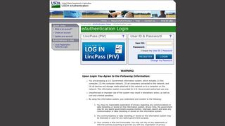 eAuthentication - USDA Connect