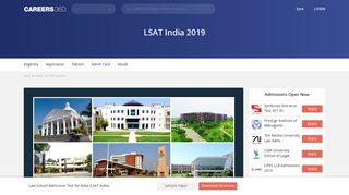 LSAT India 2019 – Notification, Exam Dates changed, Registration ...