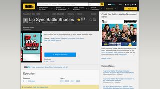 Lip Sync Battle Shorties (TV Series 2016– ) - IMDb