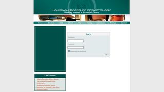 LSBC - Login - Louisiana Board of Cosmetology