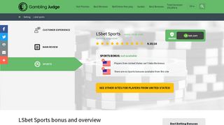 LSbet Sports - take a cash sign up bonus of 120 EUR - Gambling Judge