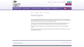 CCMS training - Portal Support