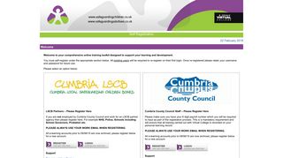 Cumbria LSCB self-registration