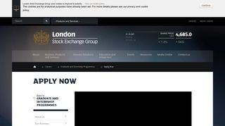 Apply Now | London Stock Exchange Group