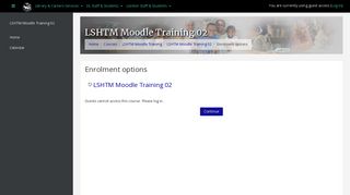 LSHTM Moodle Training 02