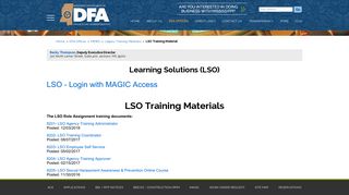 DFA :: LSO Training Material