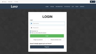 Lsrcr Forum - User Control Panel - Login