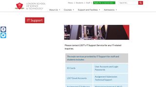 IT Support - London School of Science & Technology