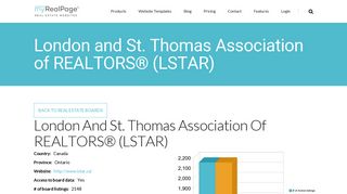 London and St. Thomas Association of REALTORS® (LSTAR ...