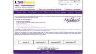 MyChart - Lallie Kemp Medical Center - LSU Hospitals