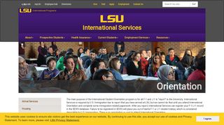 Orientation | International Services - Louisiana State University