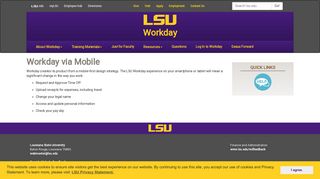 Workday Via Mobile - Louisiana State University