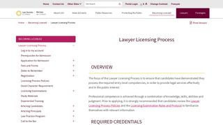 Lawyer Licensing Process | LSO - Law Society of Ontario
