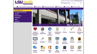 MyLSUHSC - LSU Health New Orleans