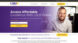 Online Degrees at Louisiana State University at ... - LSU Shreveport