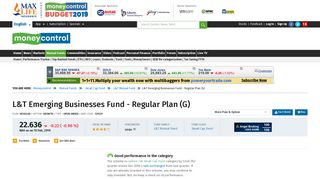 L&T Emerging Businesses Fund - Regular Plan (G) [23.493] | L&T ...