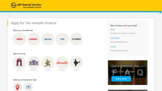 Two Wheeler Loan Product | Bike Loan Online | L&T Finance Loan India